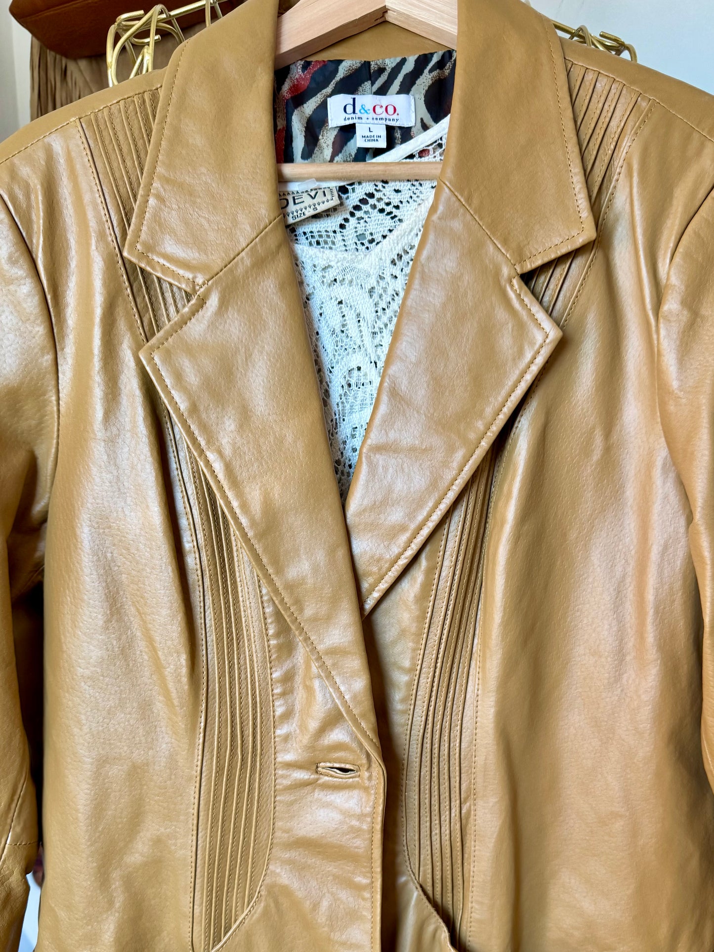 La Miel Leather Blazer (medium)