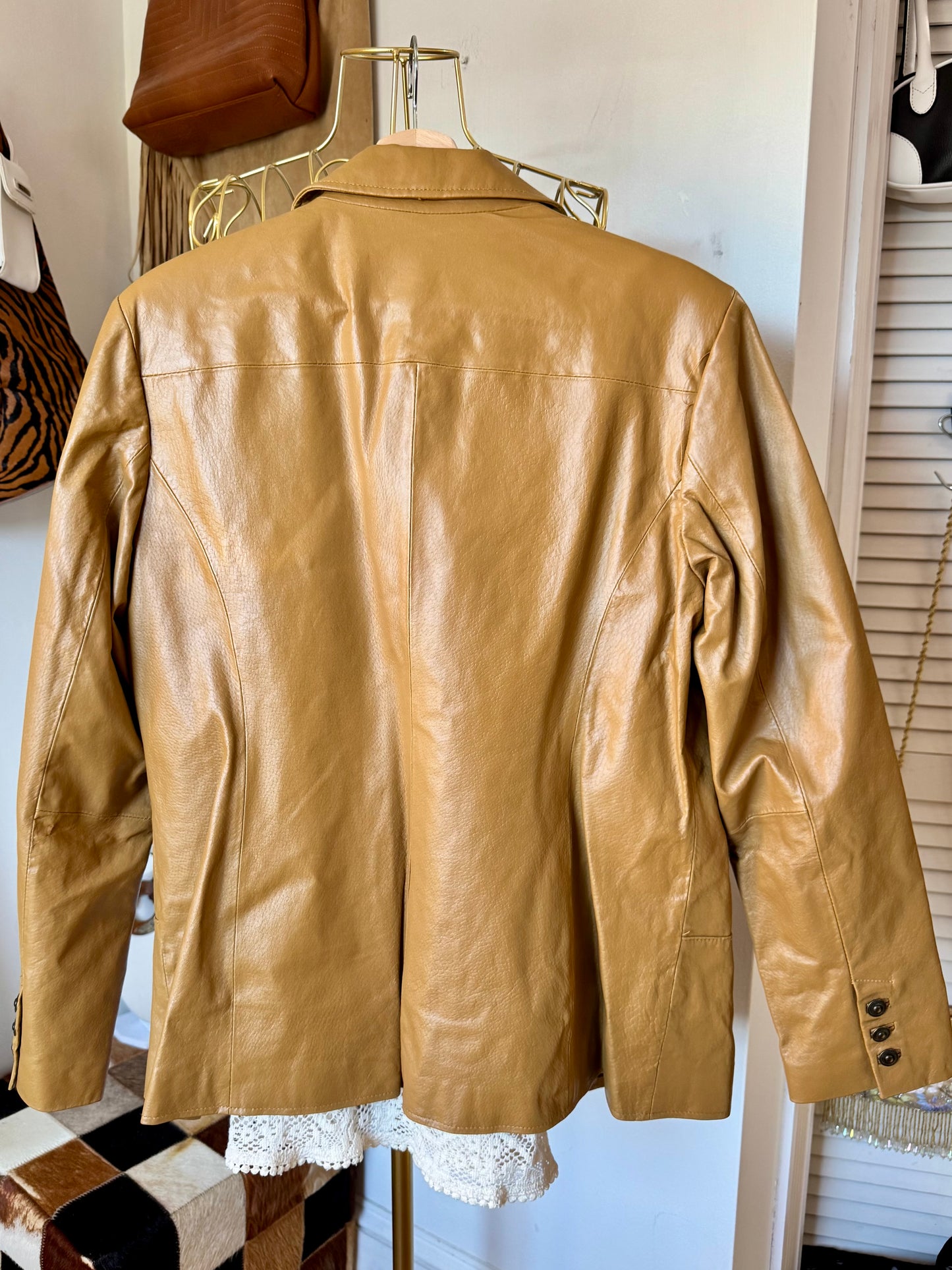 La Miel Leather Blazer (medium)
