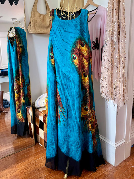 The Plumeria Maxi Dress (Medium/Large)